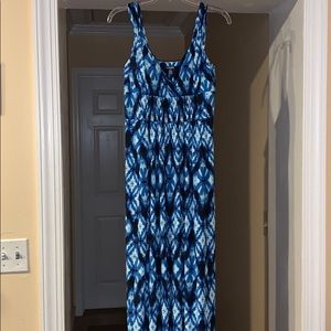Ladies Chaps maxi dress..multi swirl..S..nwt